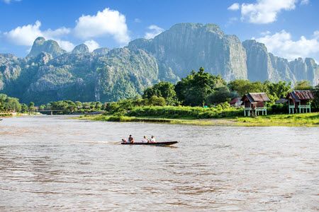 Mékong à Vang Vieng au Laos