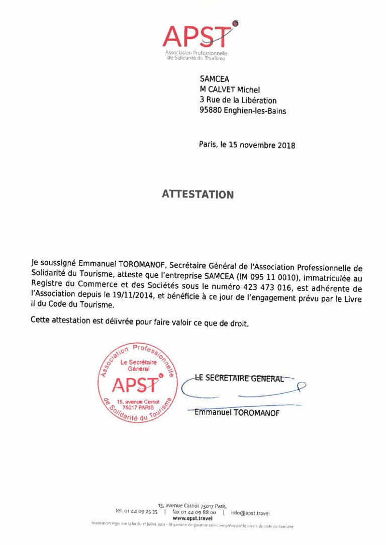 attestation apst